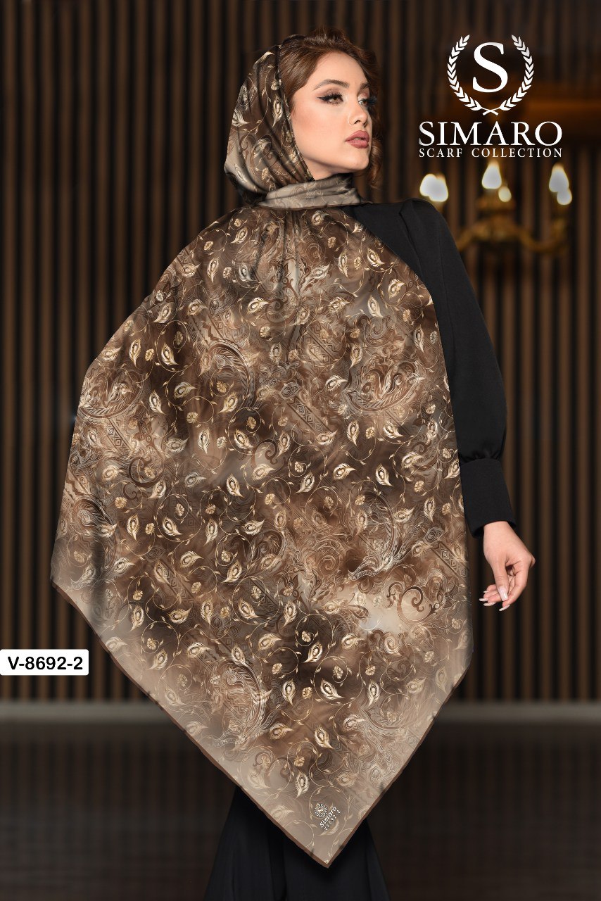 روسری حریر کرپ 