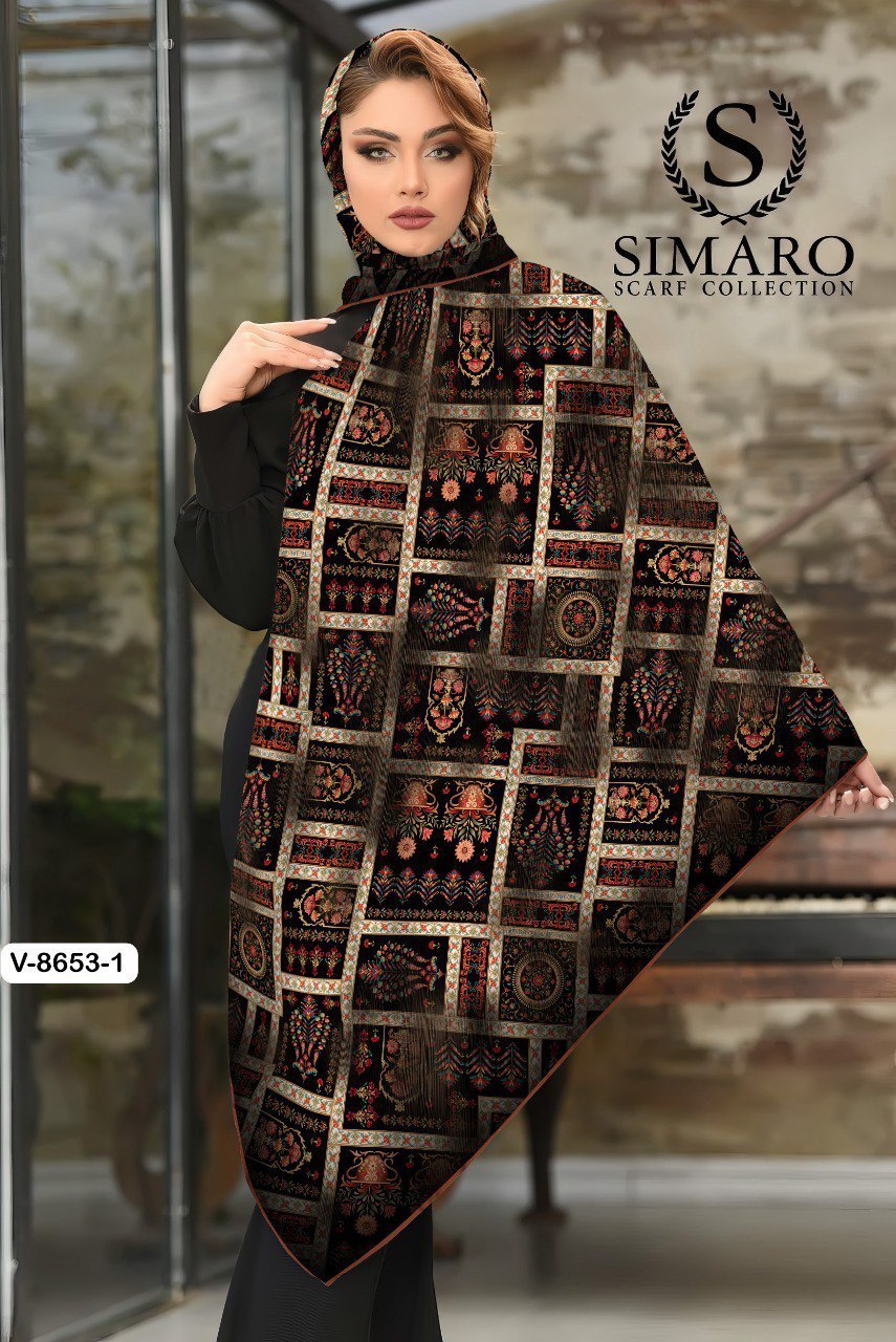 روسری حریر کرپ 