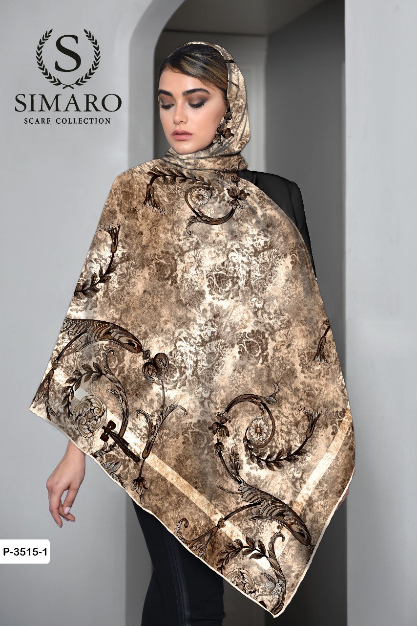 روسری حریر کرپ 