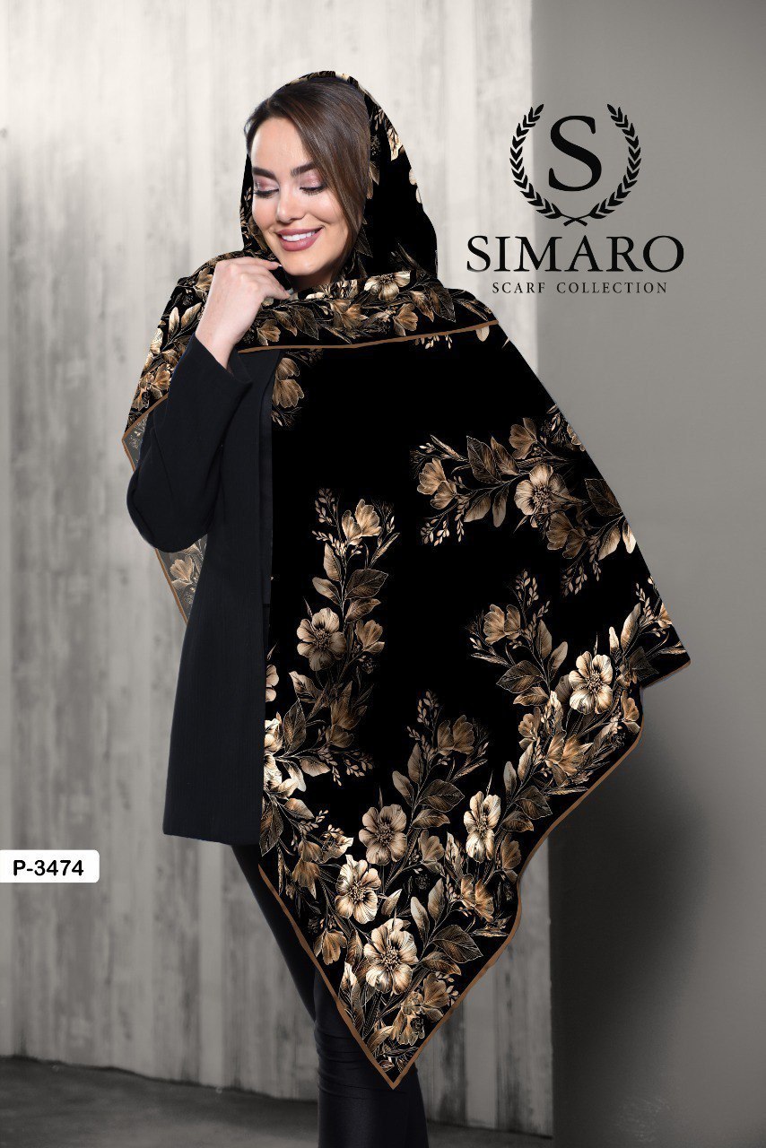 روسری حریر کرپ 