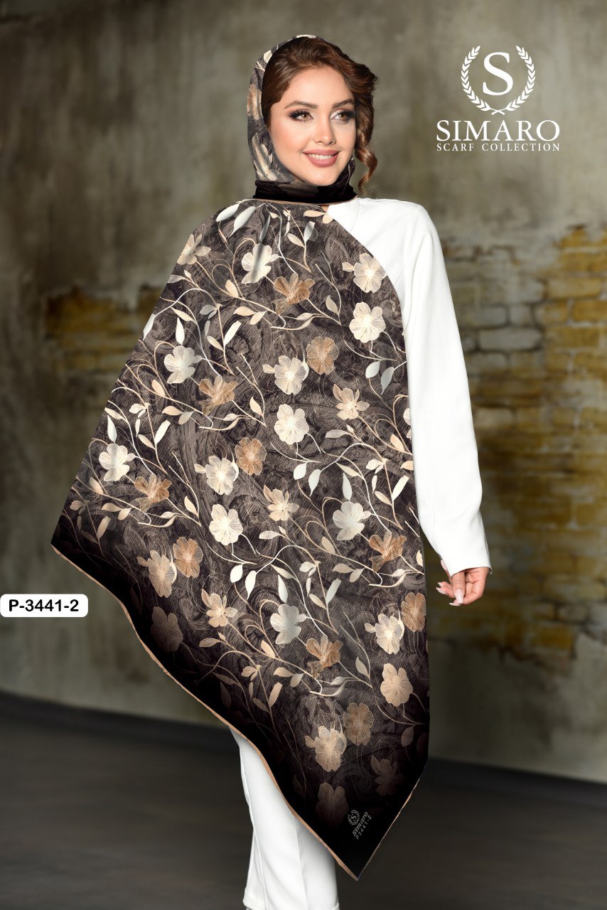 روسری حریر کرپ 