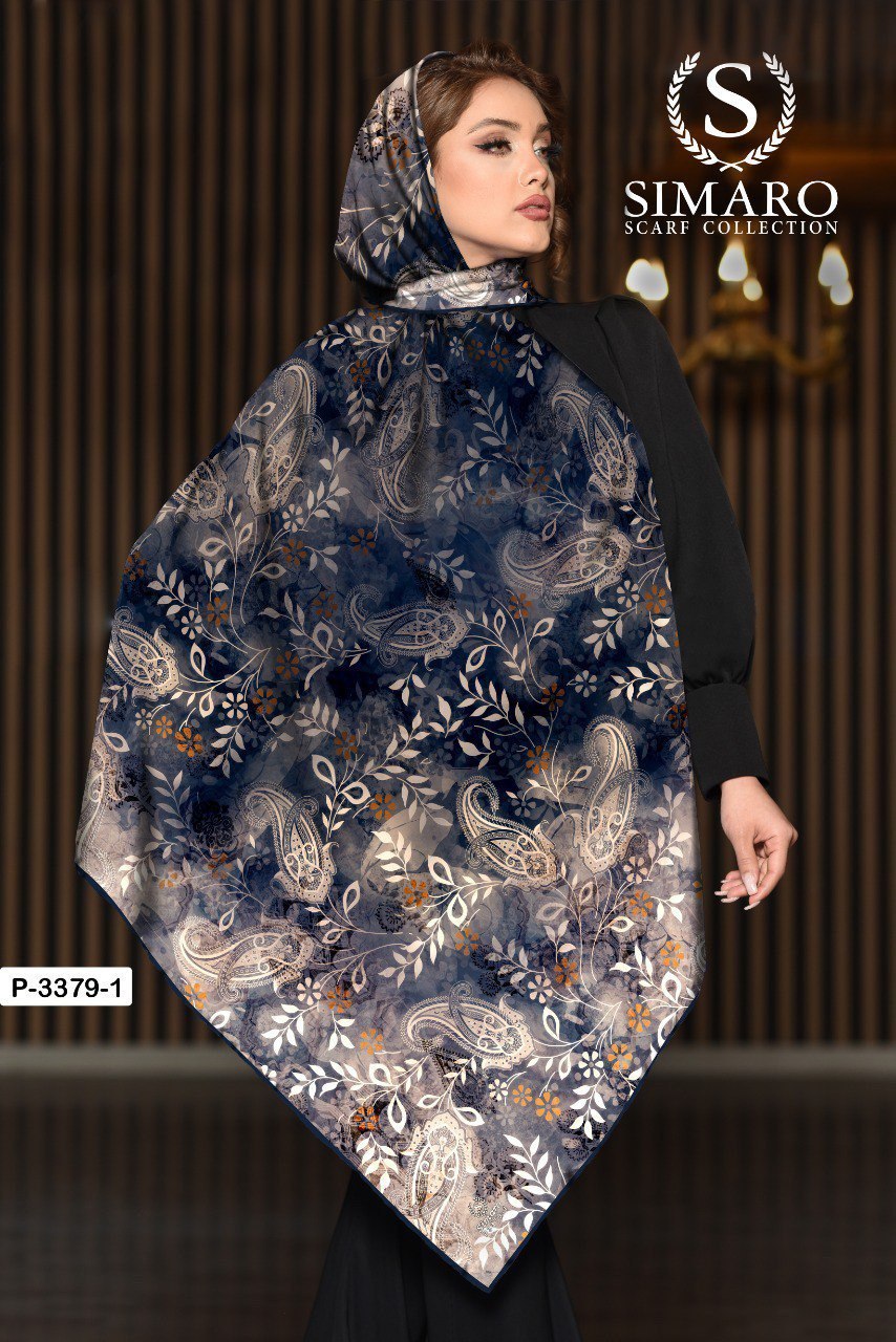 روسری حریر کرپ 