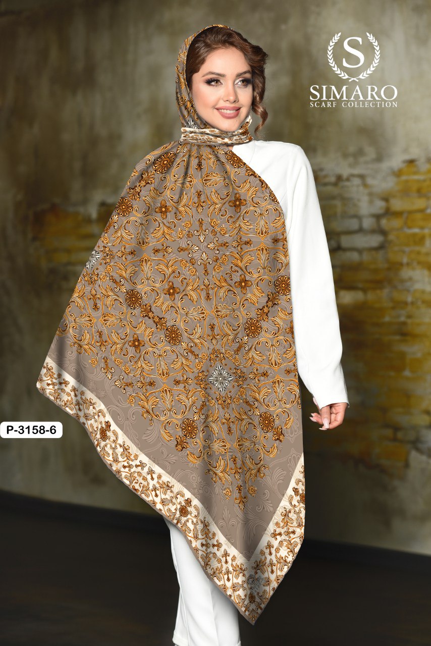 روسری حریر کرپ 