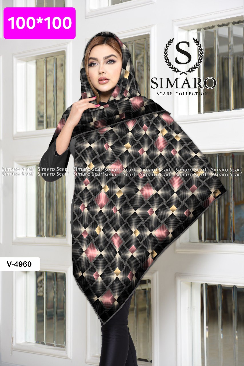 روسری حریر کرپ 