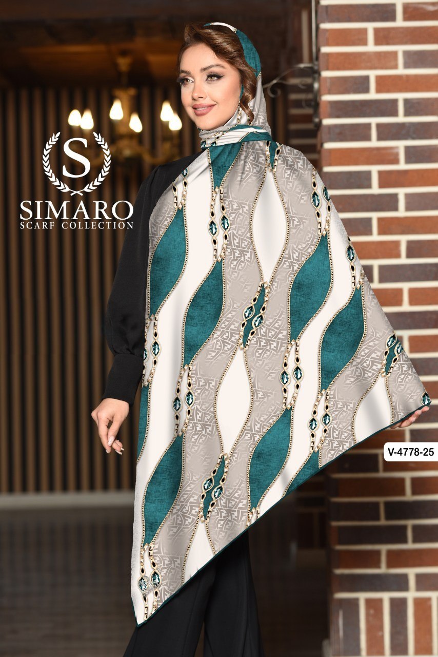 روسری حریر کرپ 