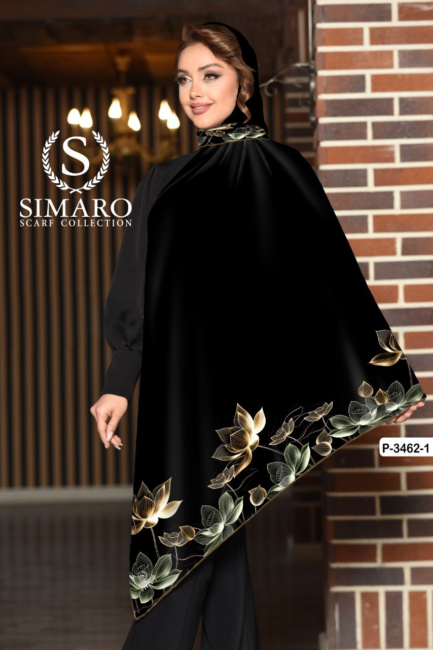 روسری حریر کرپ 