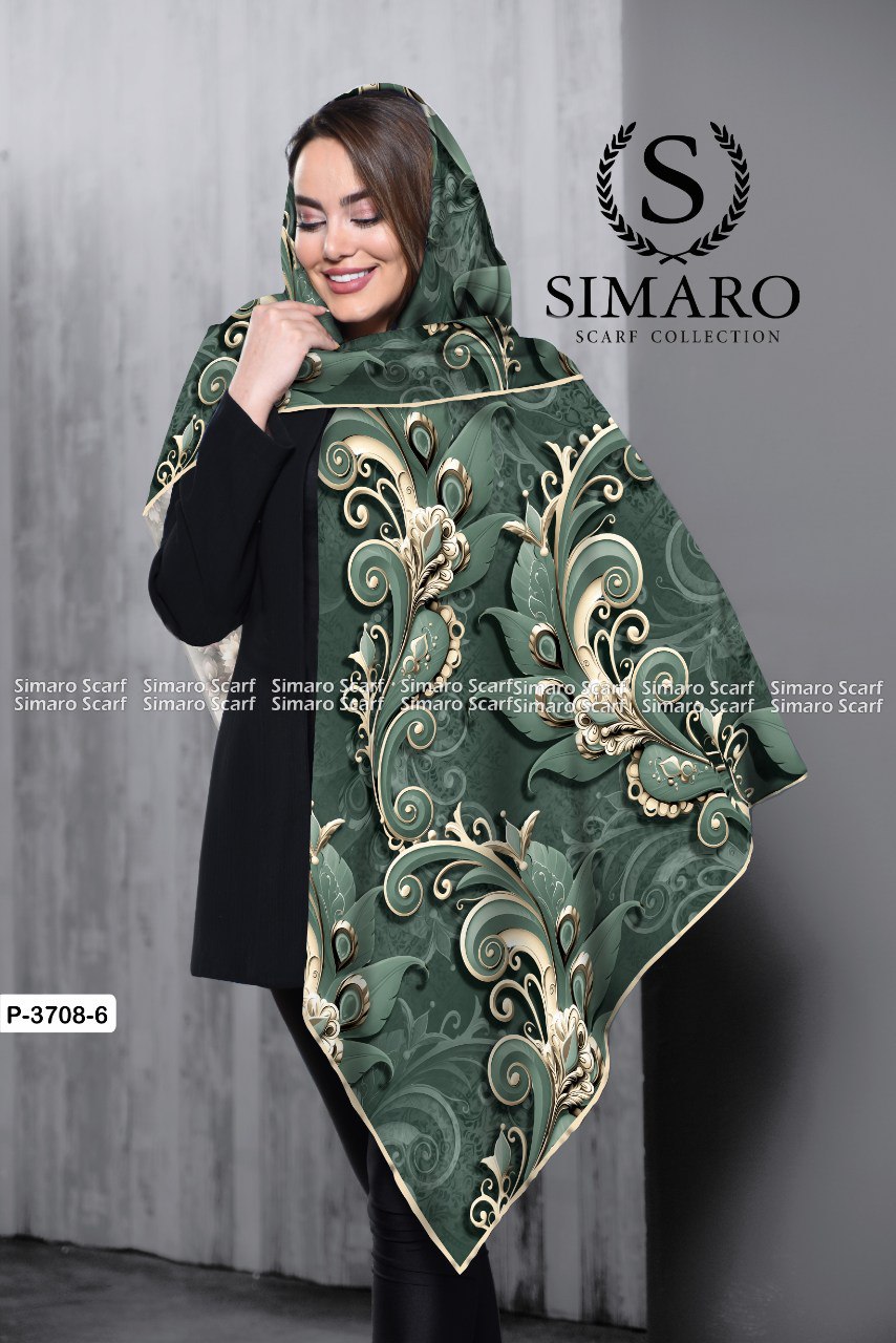 روسری حریر کرپ 