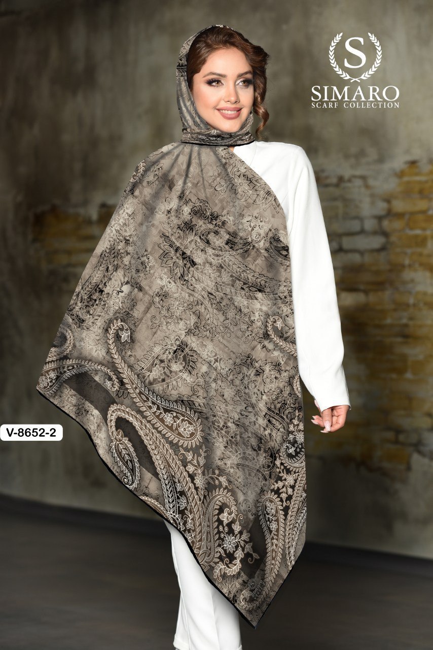 روسری حریر کرپ 