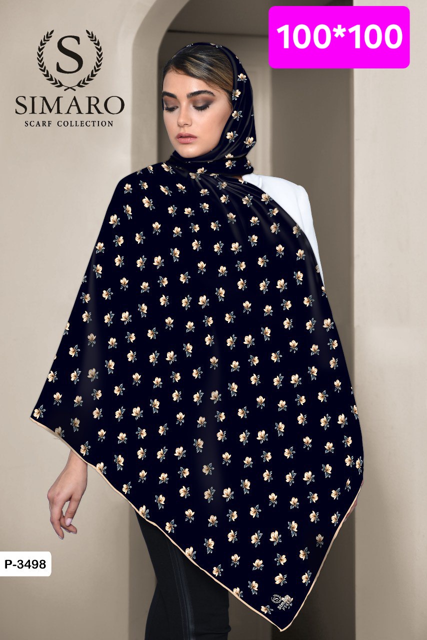 روسری حریر کرپ 