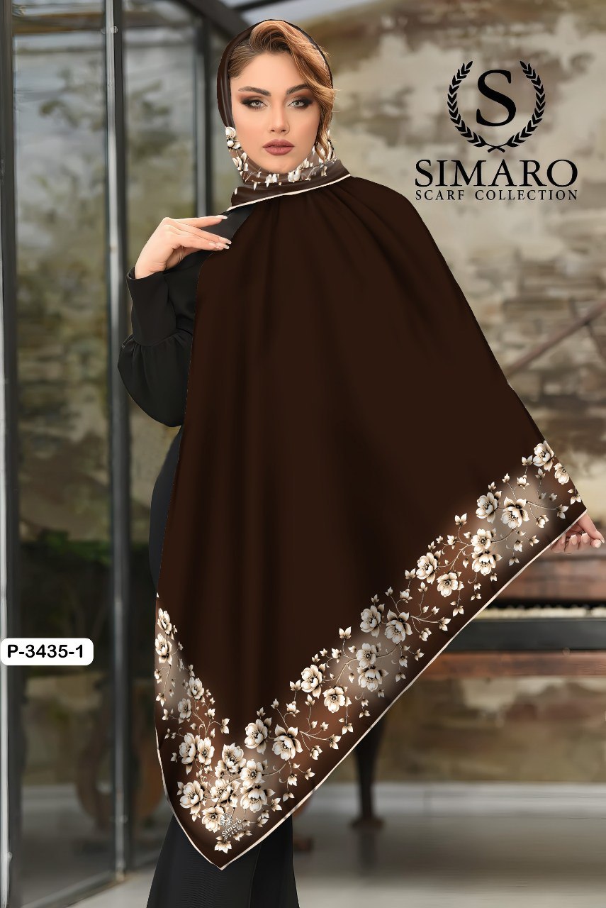 روسری حریر کرپ 