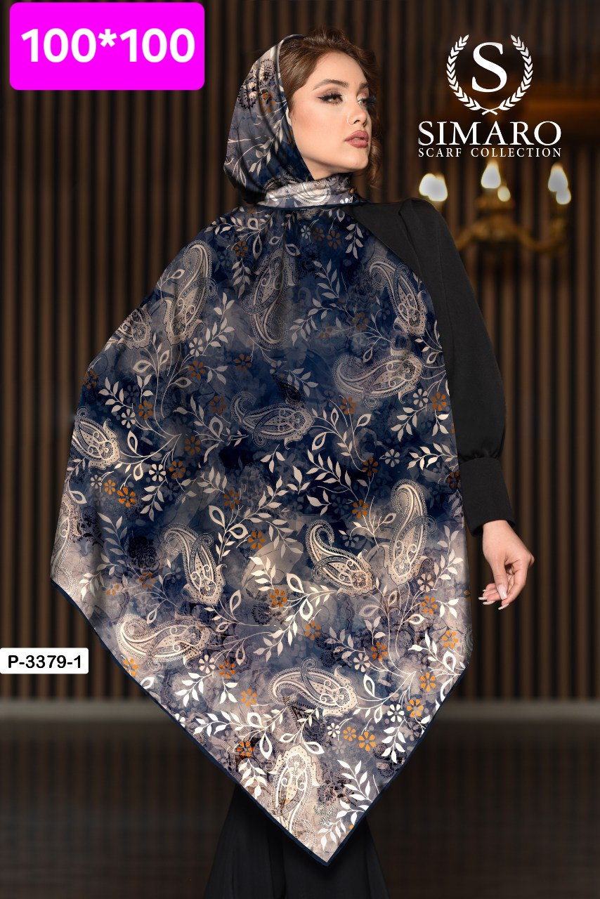 روسری حریر کرپ 