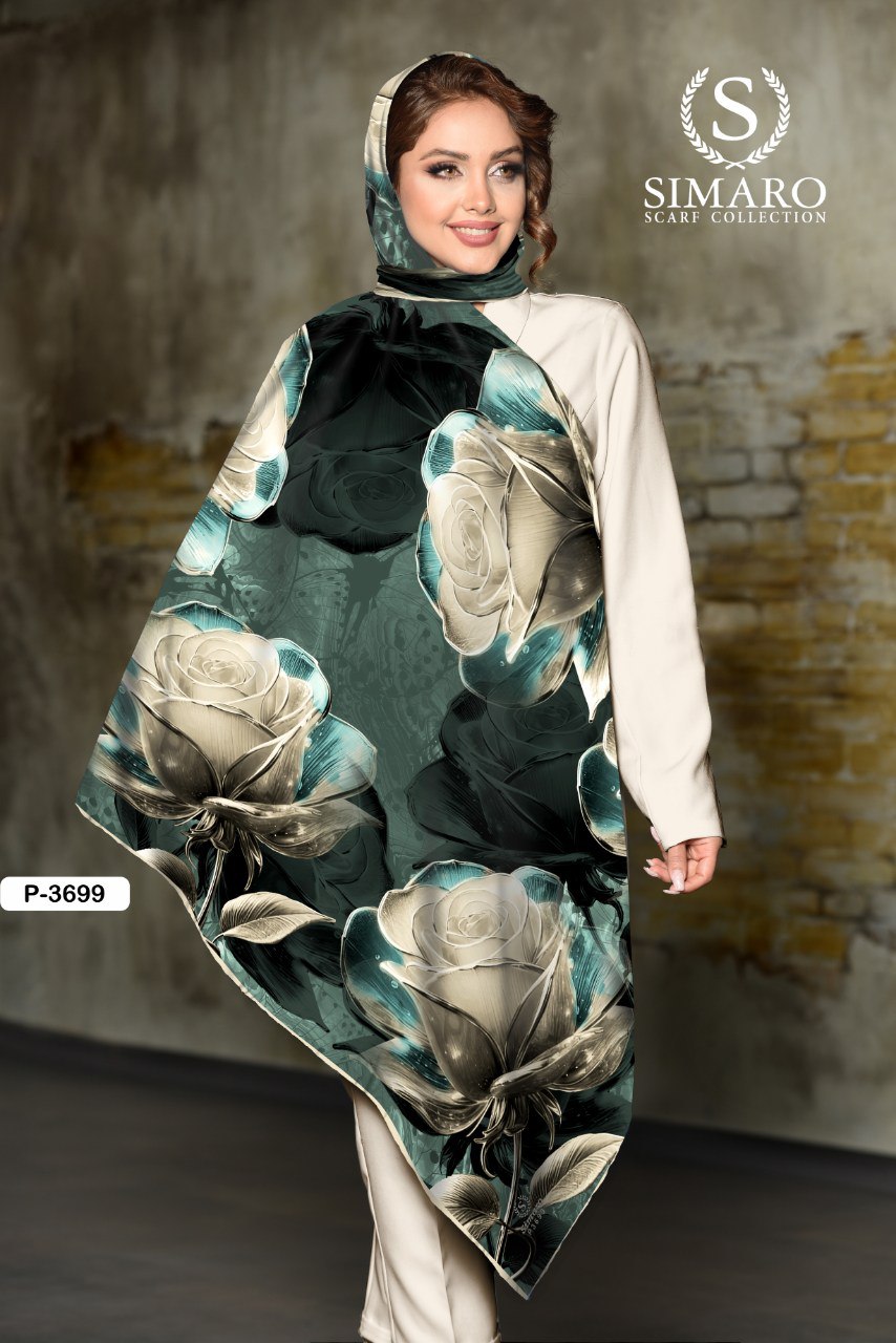 روسری حریر کرپ 