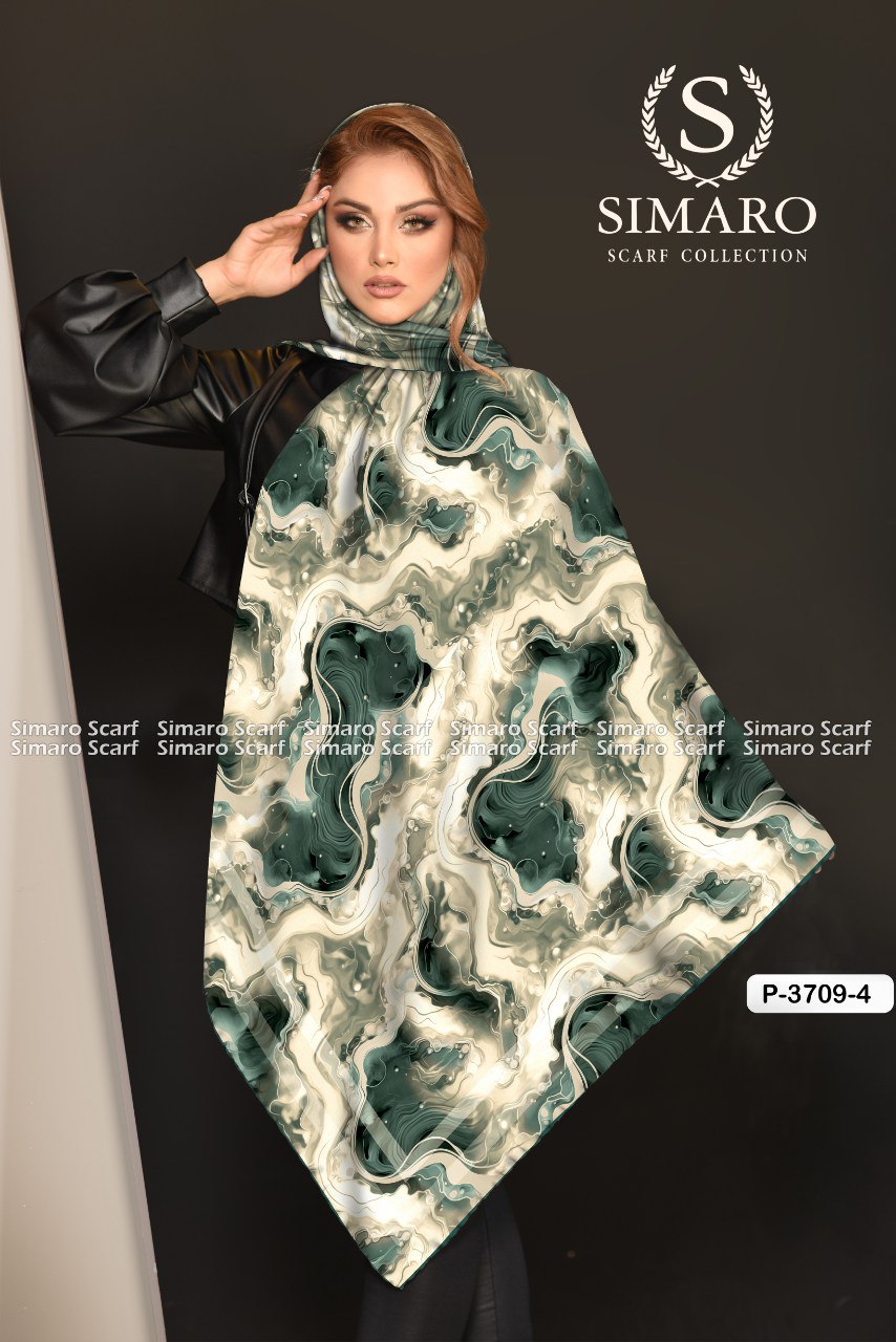 روسری حریر کرپ 