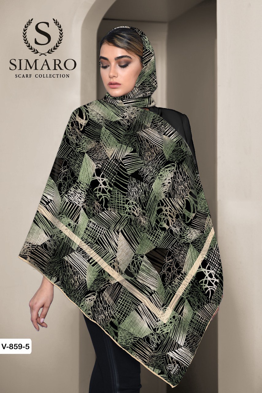 روسری حریر کرپ 