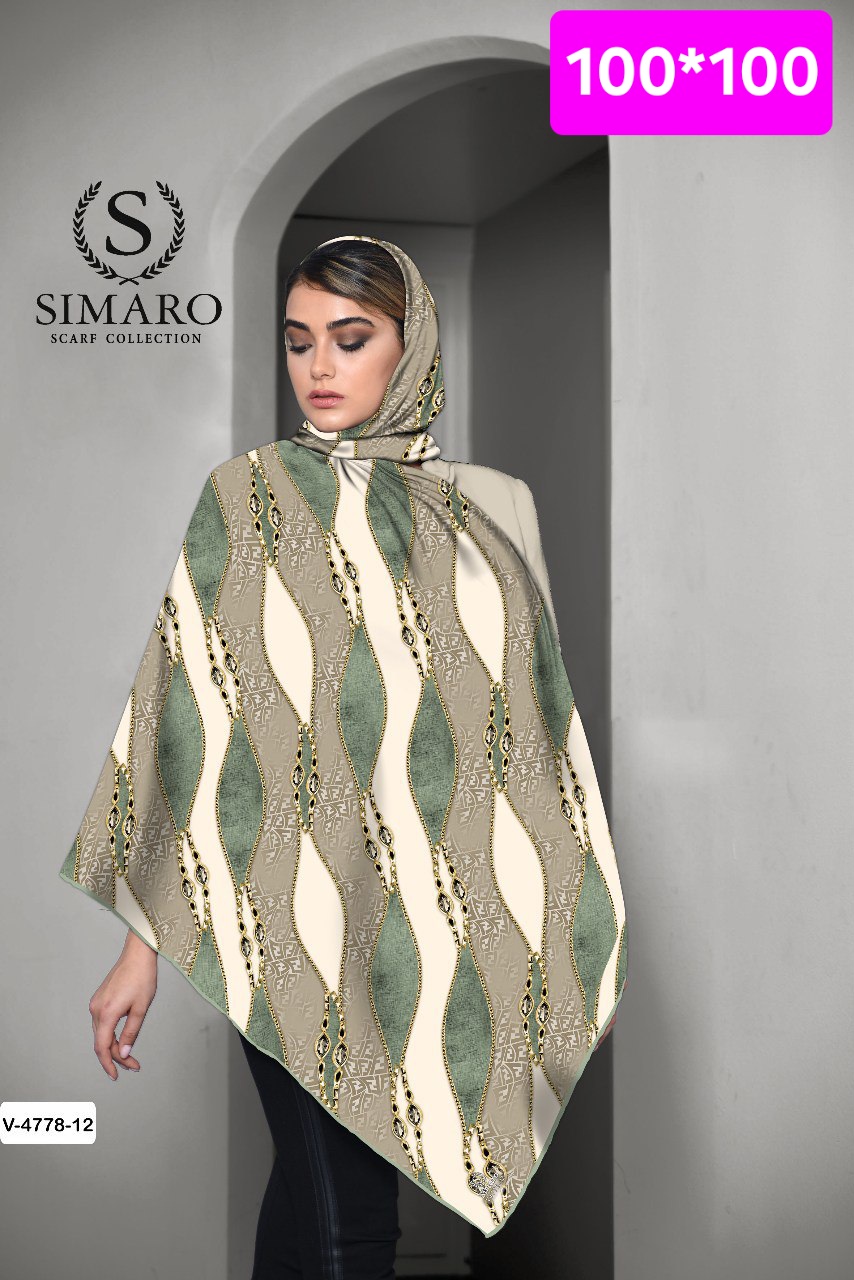 روسری حریر کرپ 