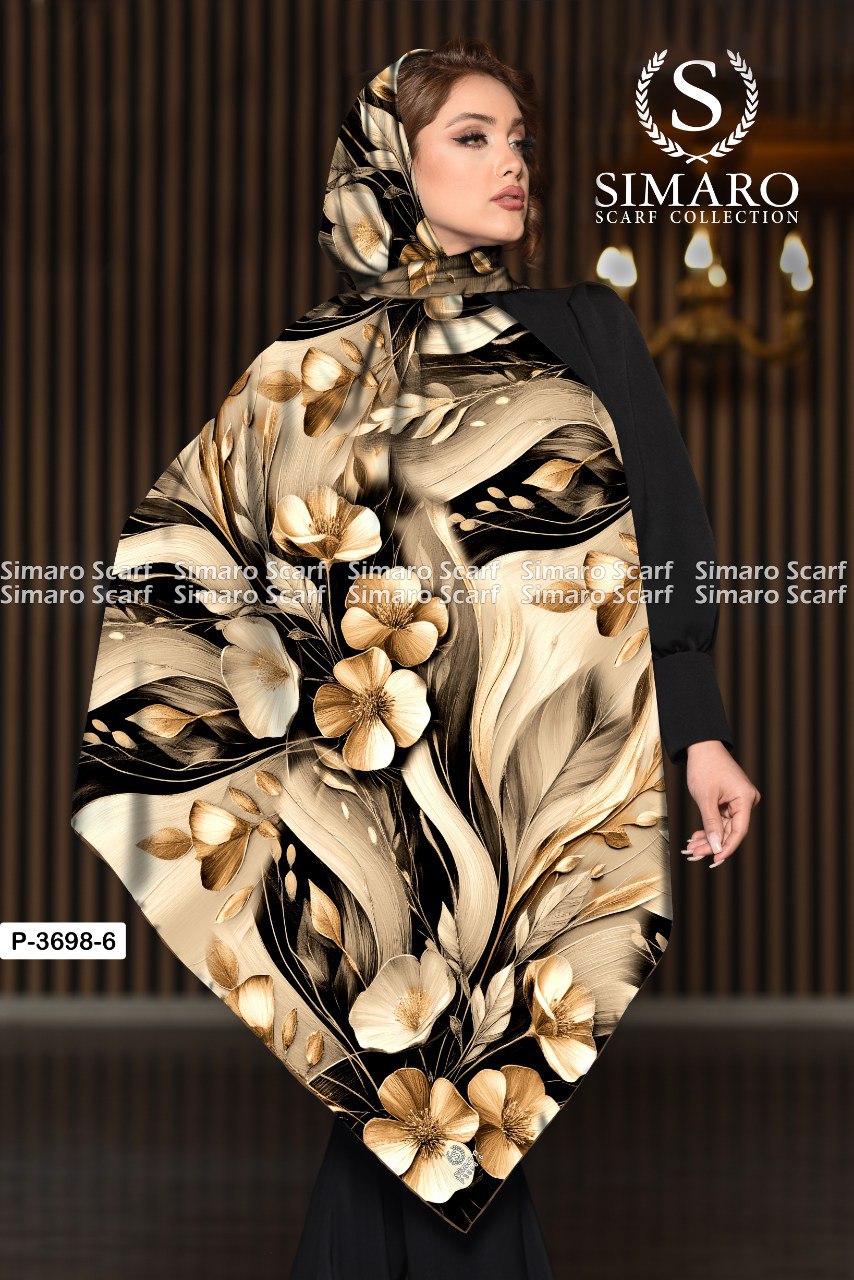 روسری حریر کرپ 