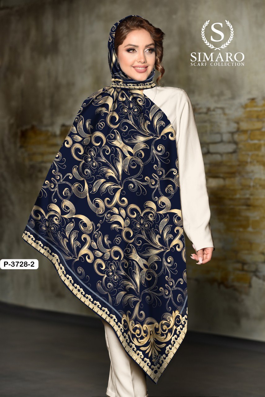 روسری حریر کرپ 