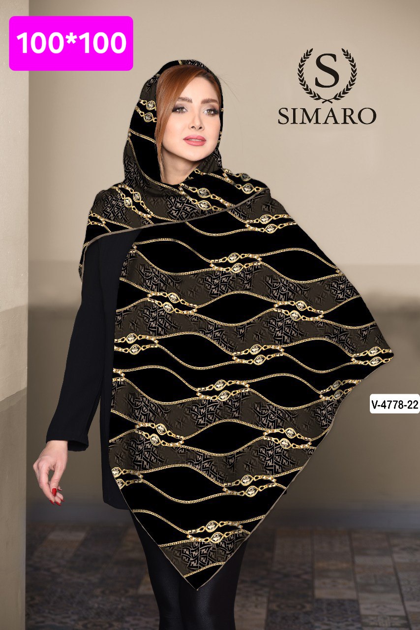 روسری حریر کرپ 