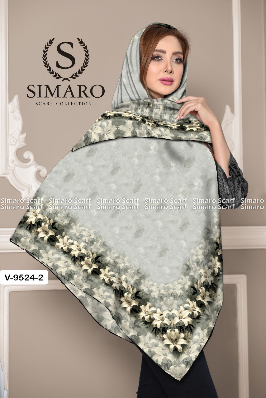 روسری حریر کرپ 