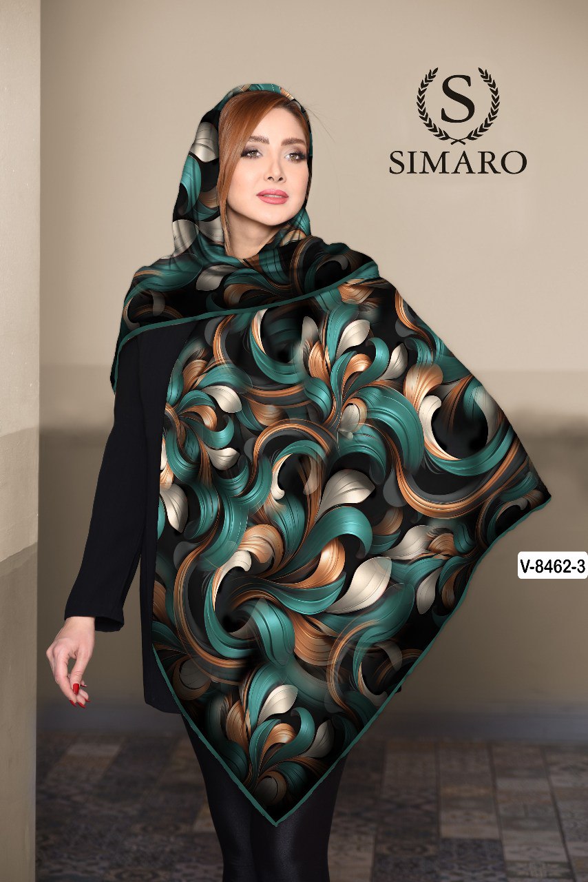 روسری حریر کرپ 