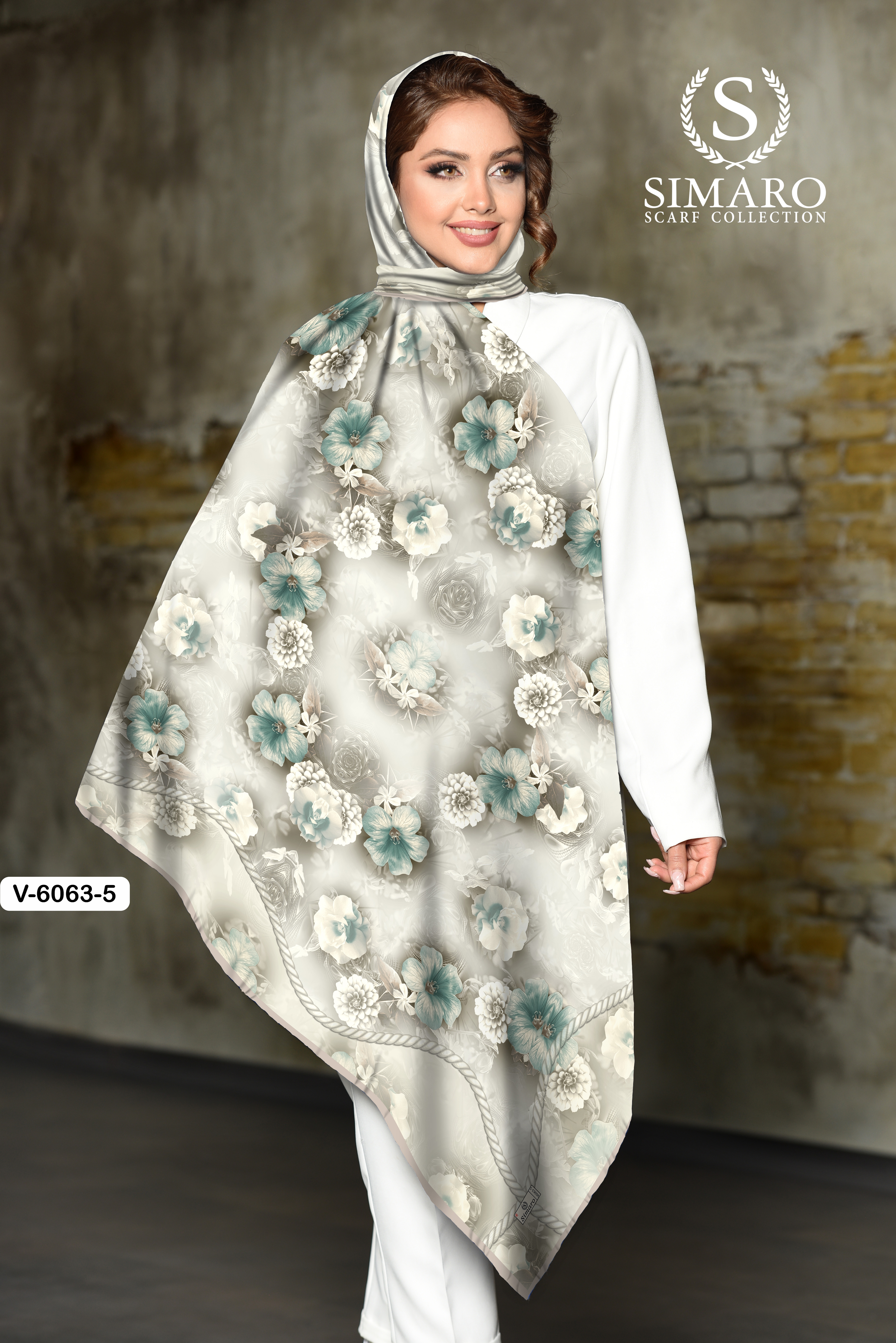 روسری حریر کرپ 