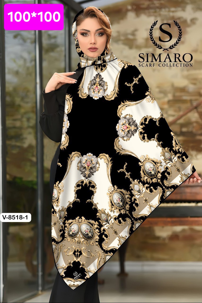 روسری حریر کرپ 