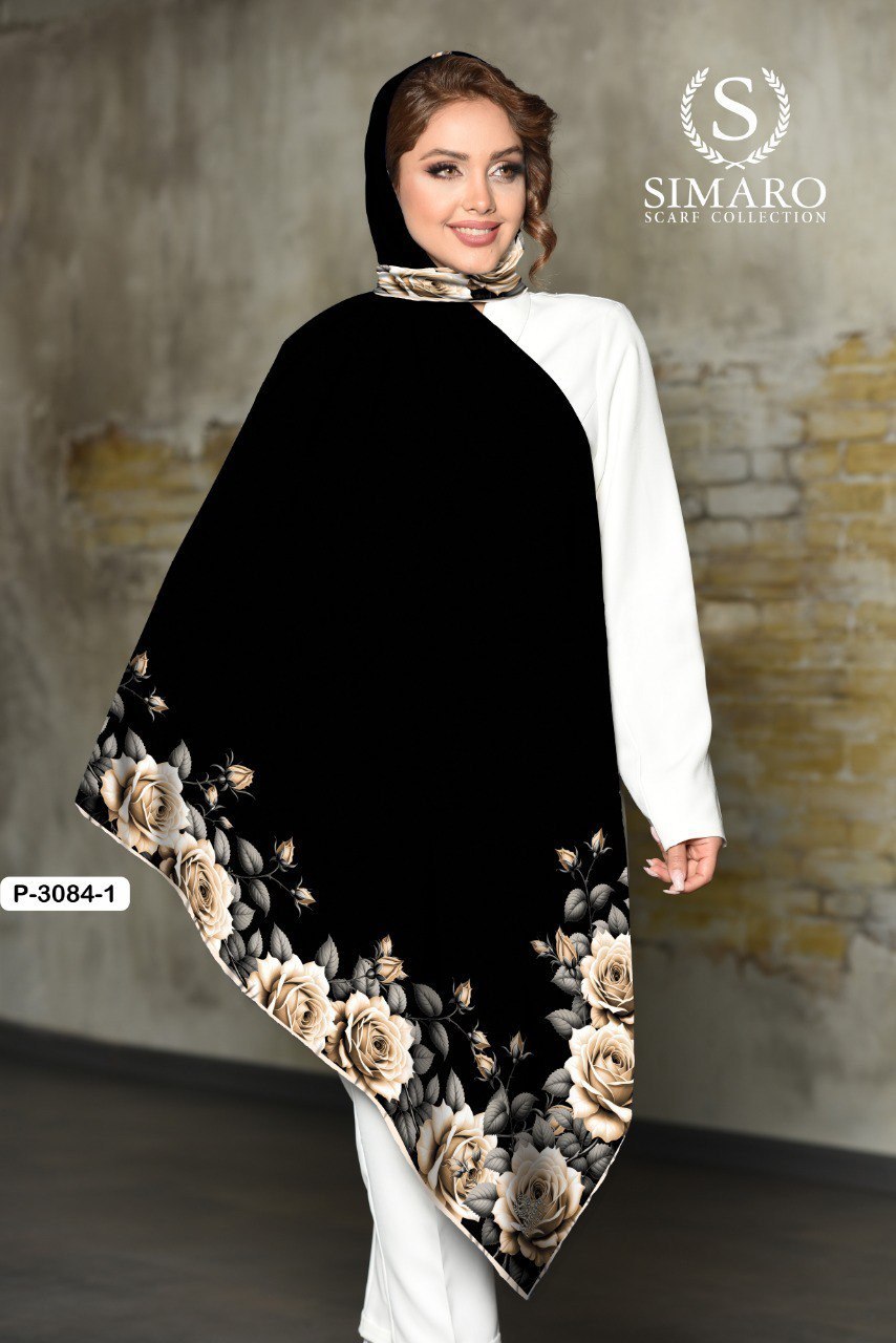 روسری حریر کرپ 