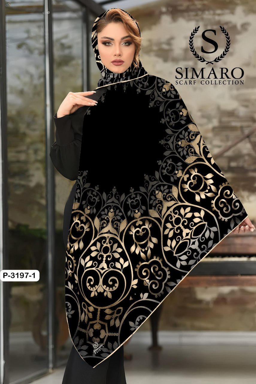 روسری حریر کرپ 