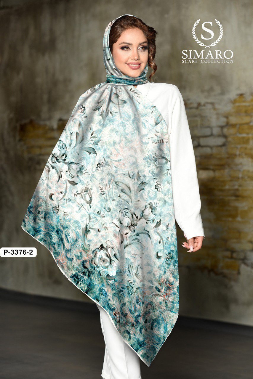 روسری حریر کرپ 