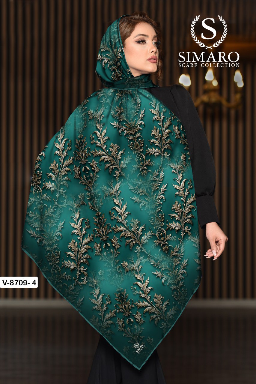 روسری حریر کرپ 