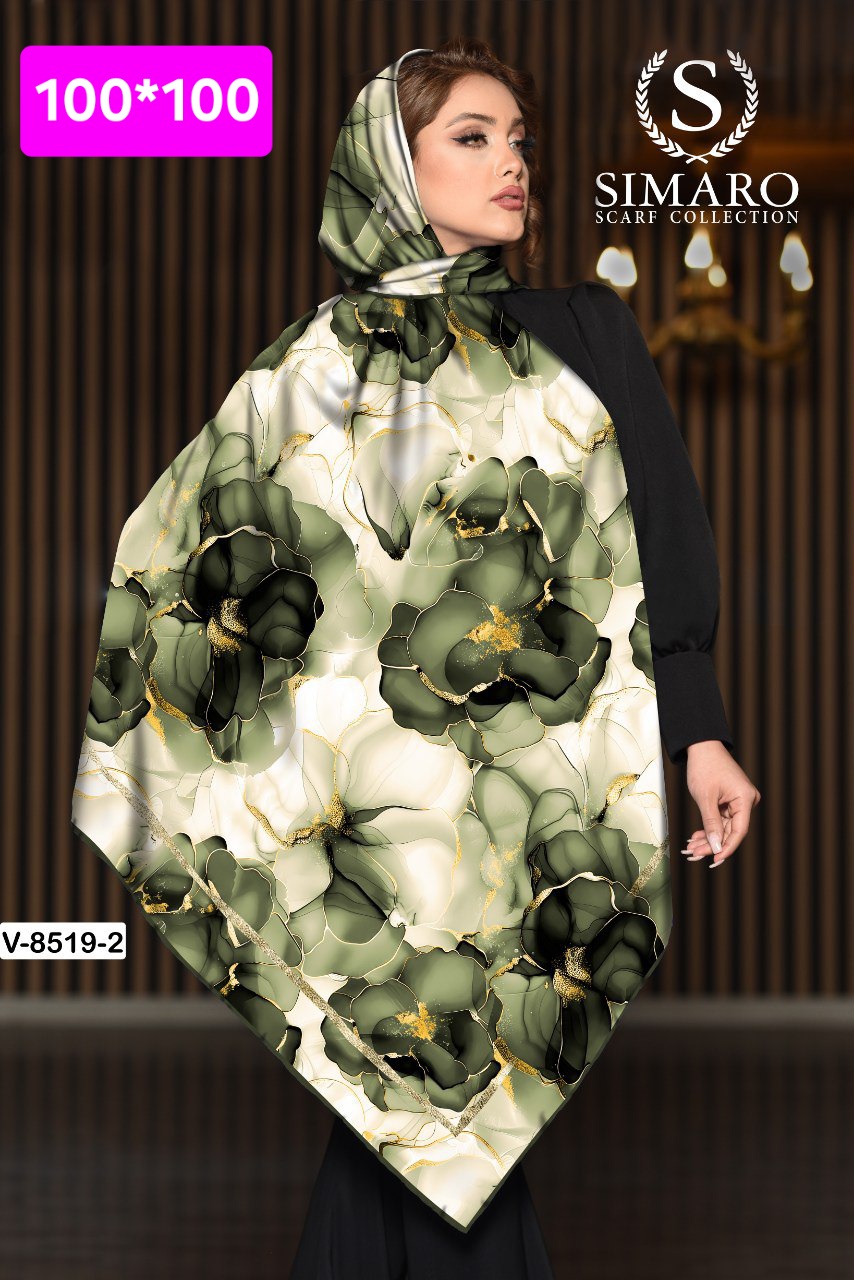 روسری حریر کرپ 