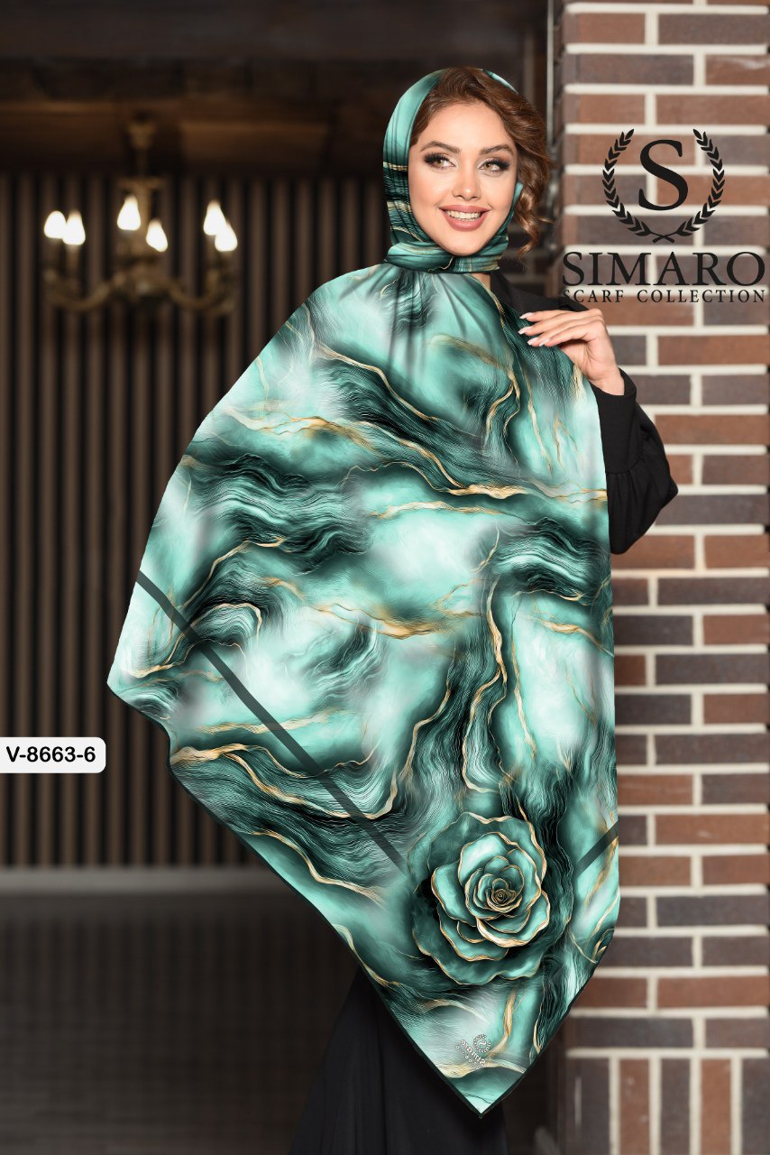 روسری حریر کرپ 