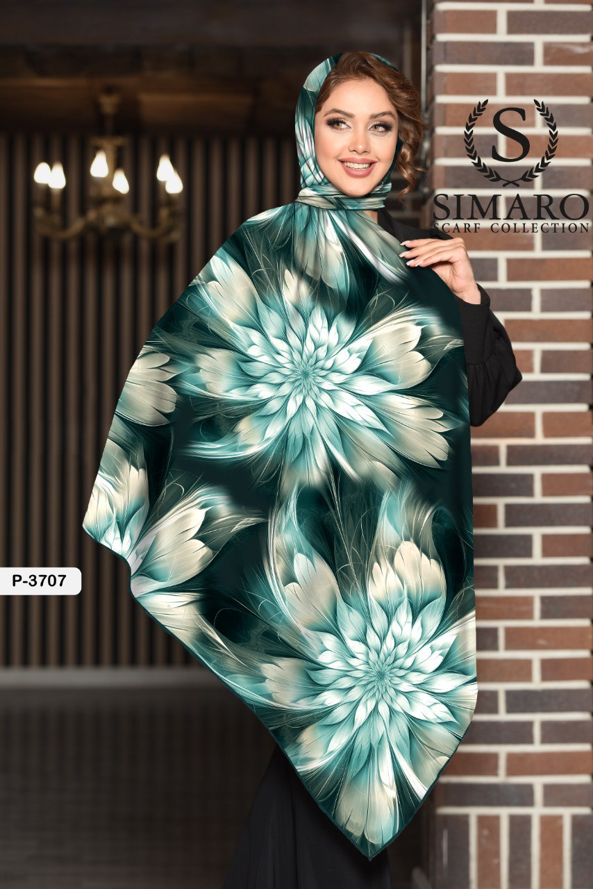 روسری حریر کرپ 