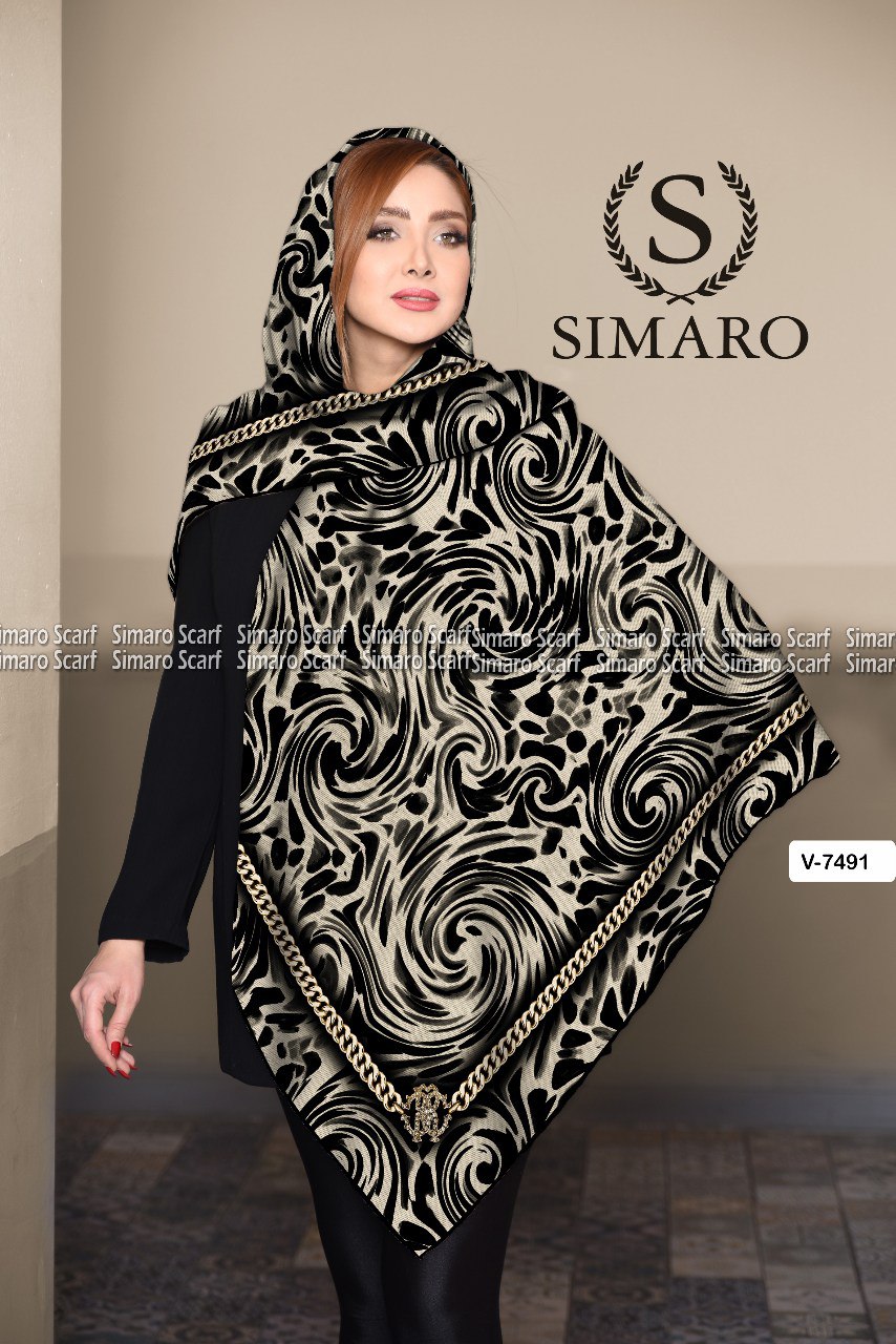 روسری حریر کرپ 