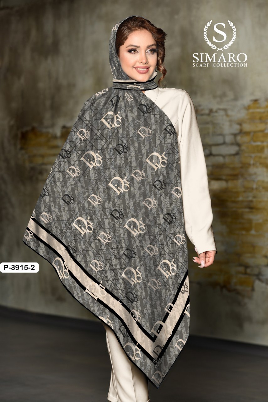 روسری حریر کرپ 