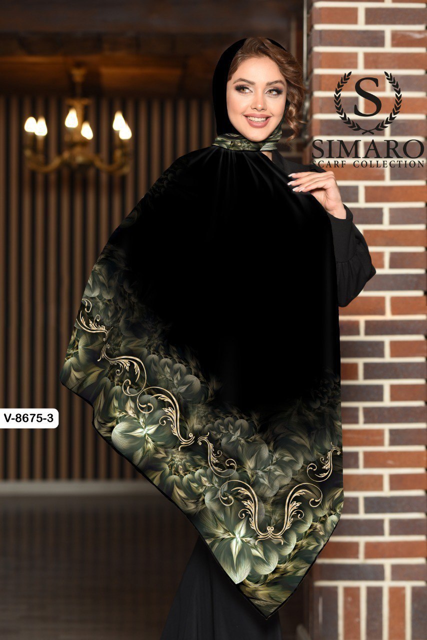 روسری حریر کرپ 