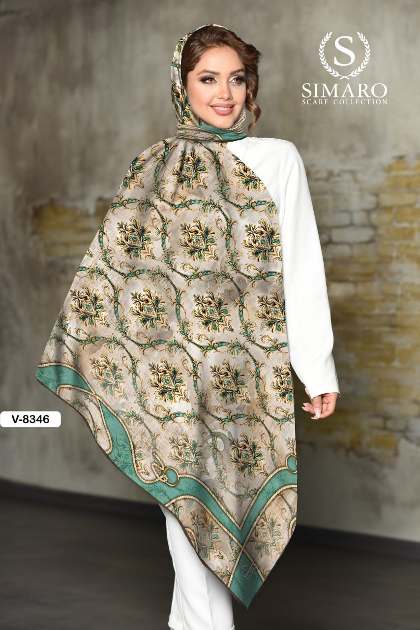 روسری حریر کرپ 