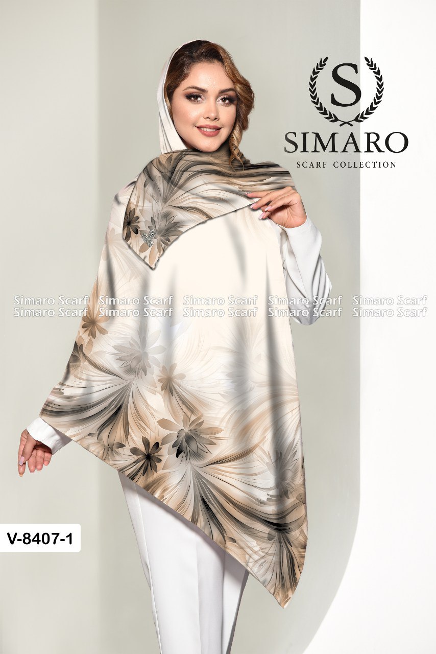 روسری حریر کرپ 