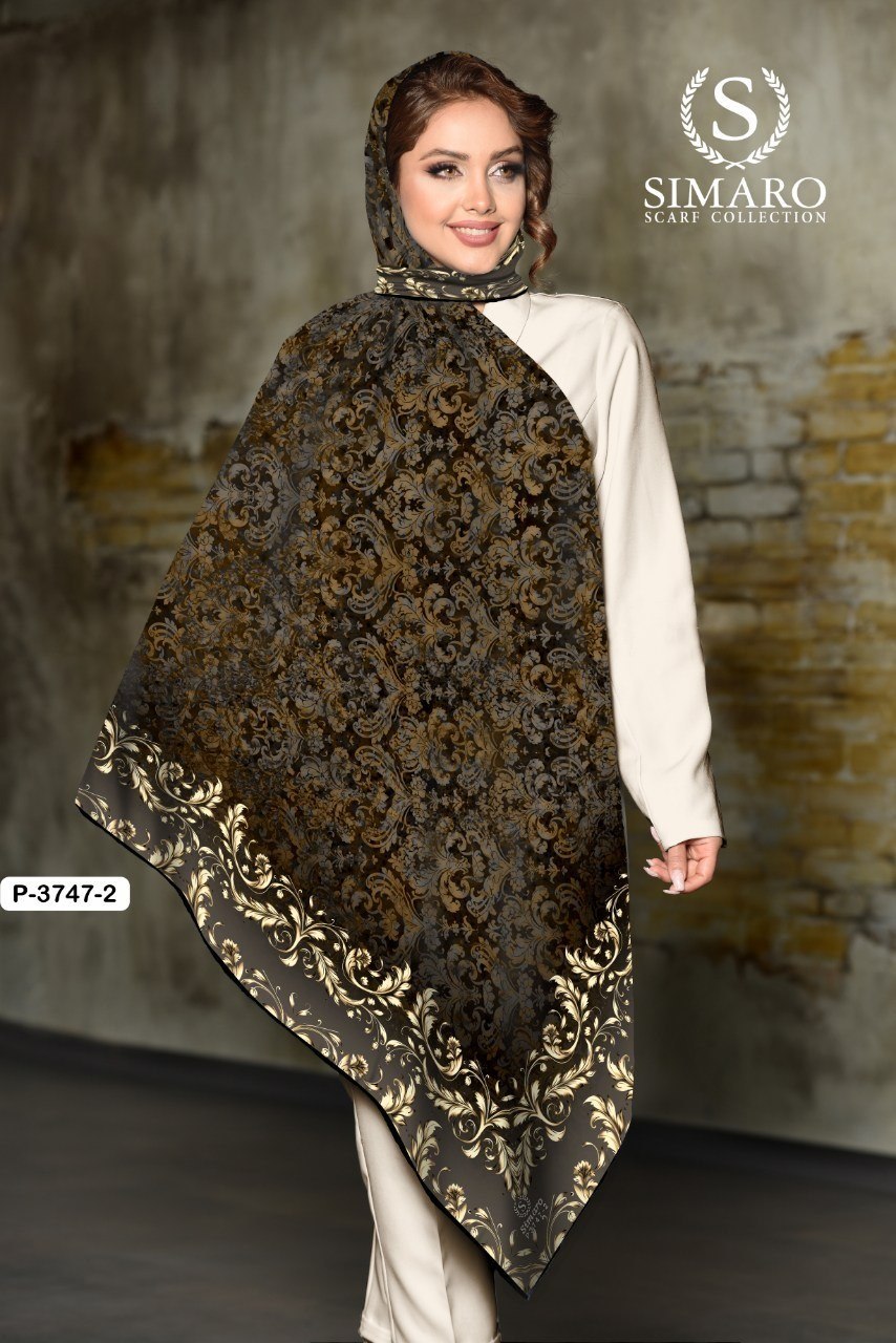 روسری حریر کرپ 