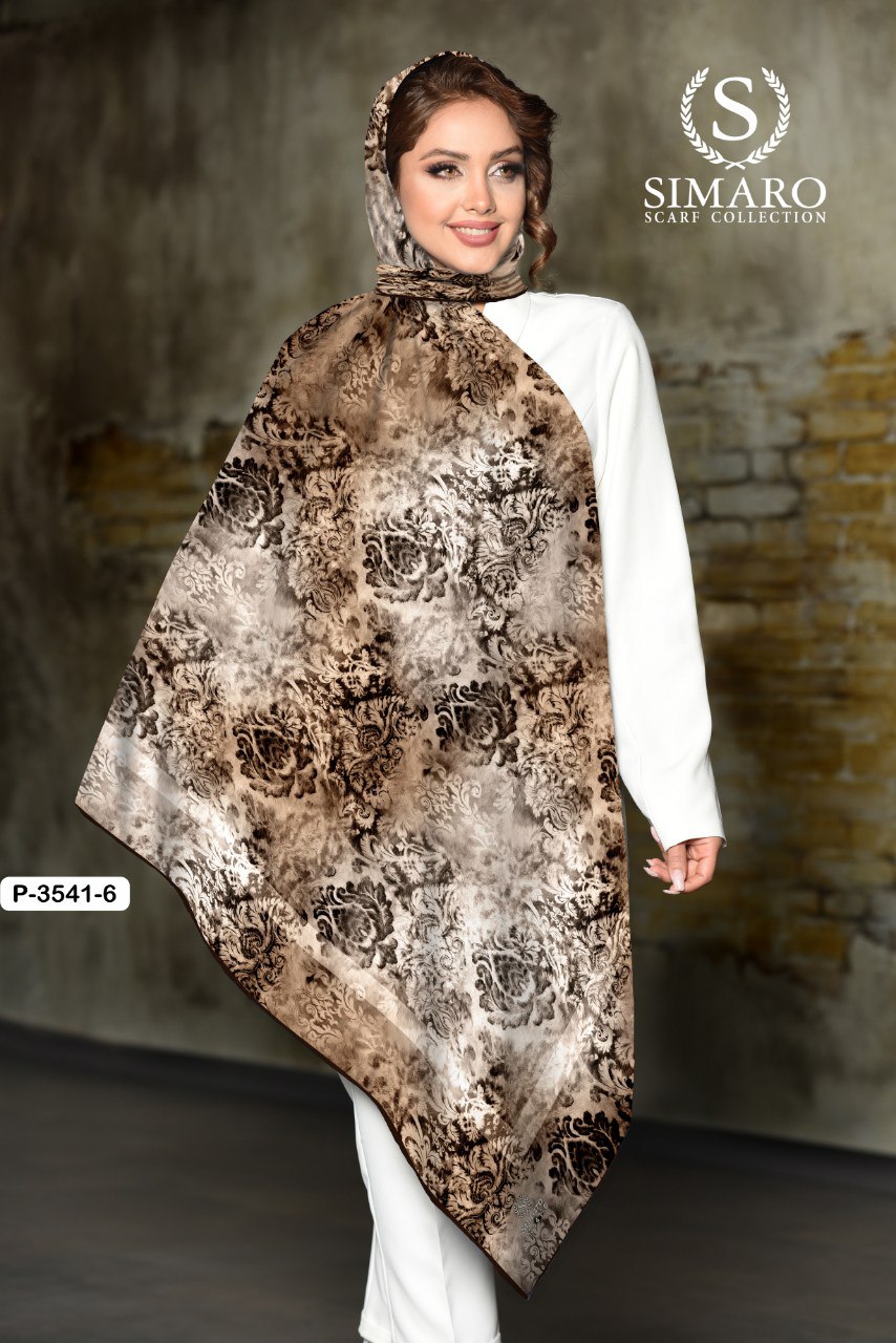 روسری حریر کرپ 