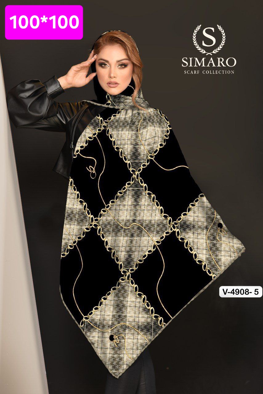 روسری حریر کرپ 