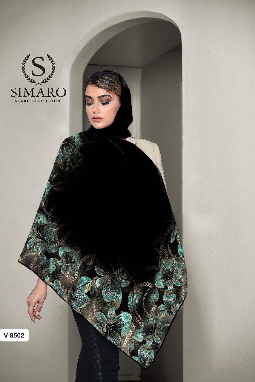 روسری حریر کرپ 