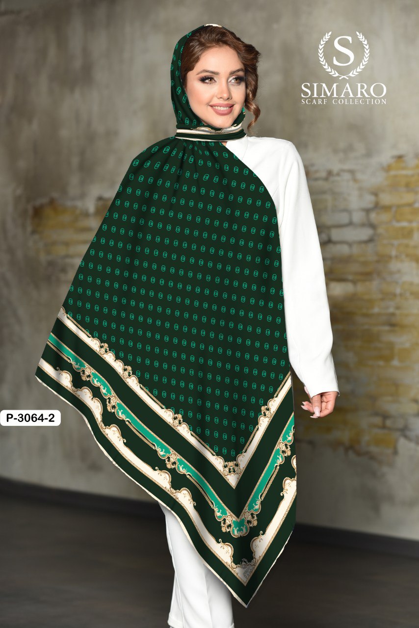 روسری حریر کرپ 