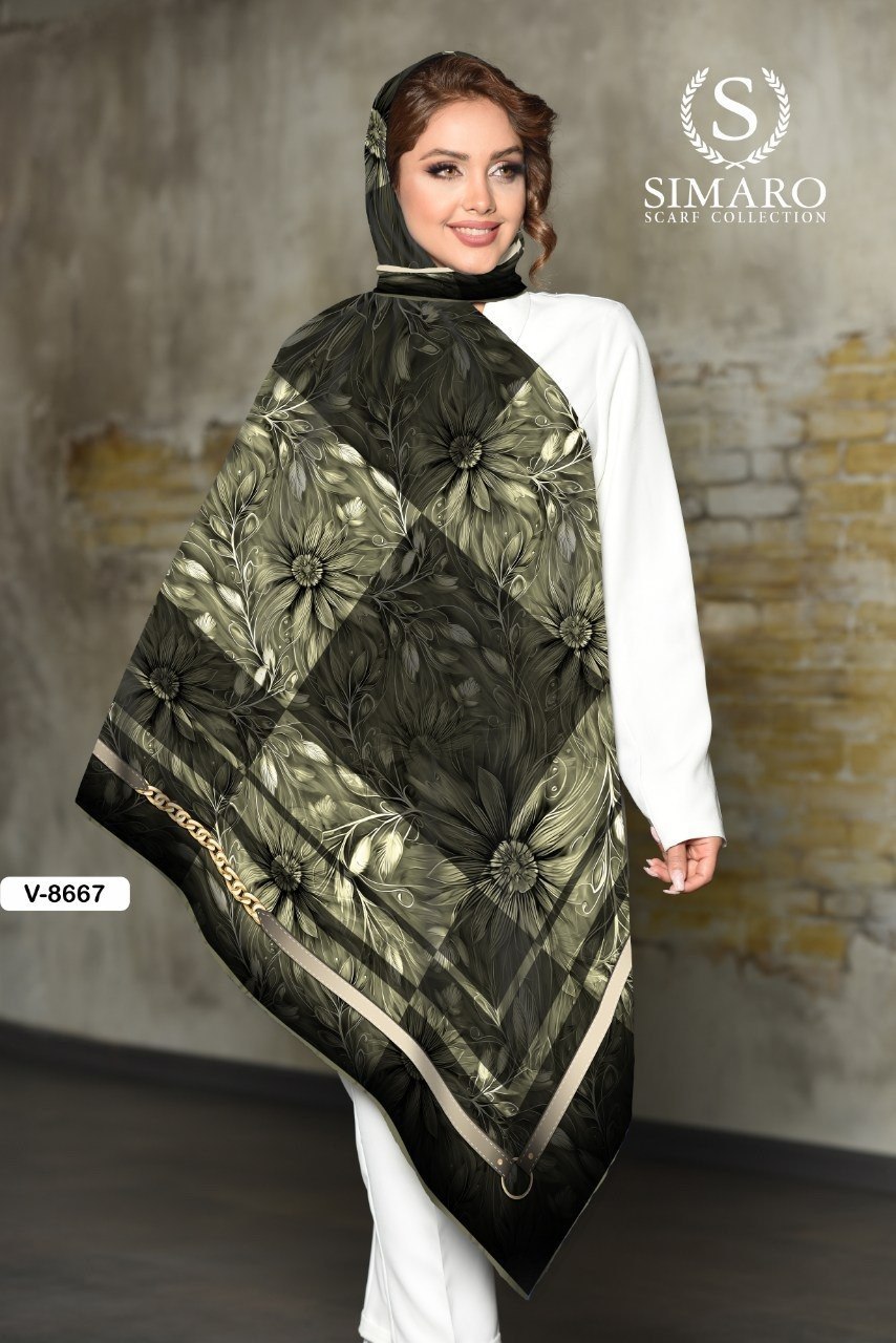 روسری حریر کرپ 