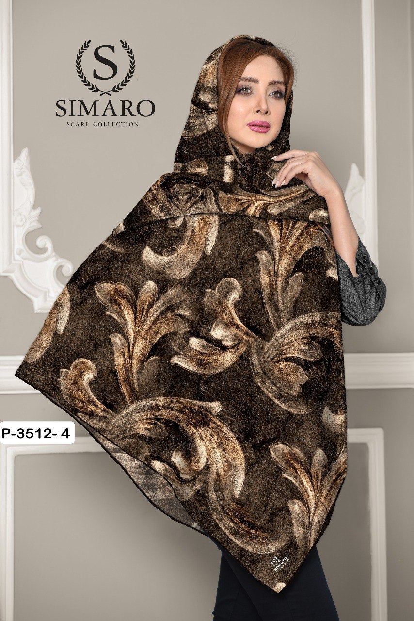 روسری حریر کرپ 