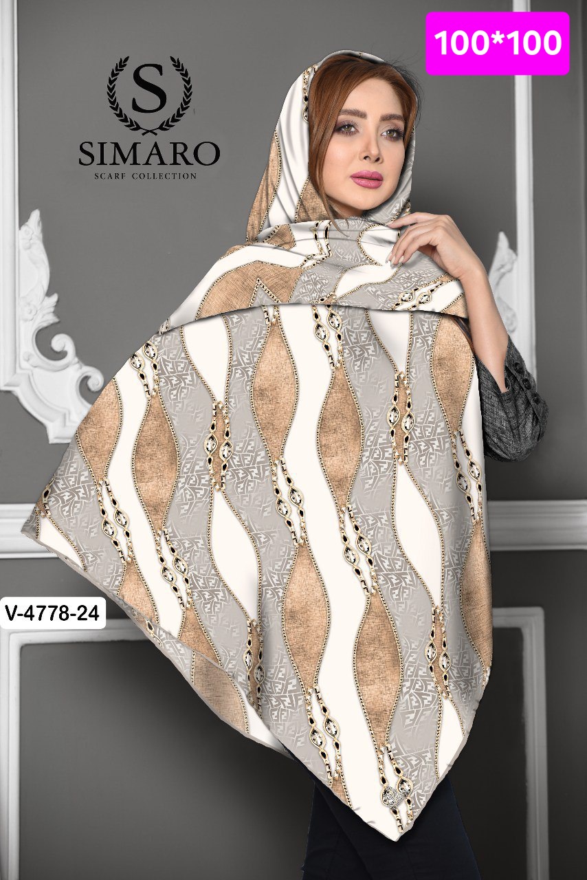 روسری حریر کرپ 