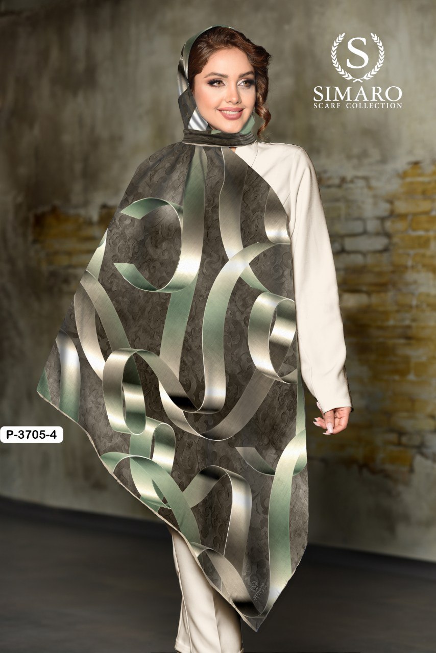 روسری حریر کرپ 