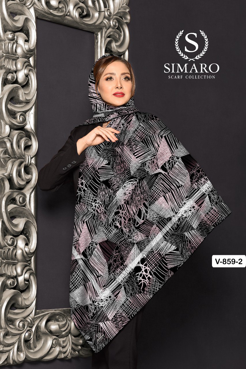 روسری حریر کرپ 