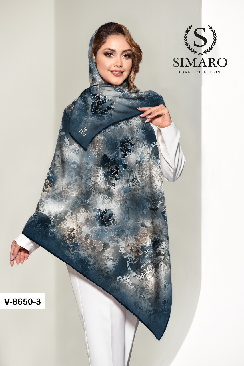 روسری حریر کرپ 