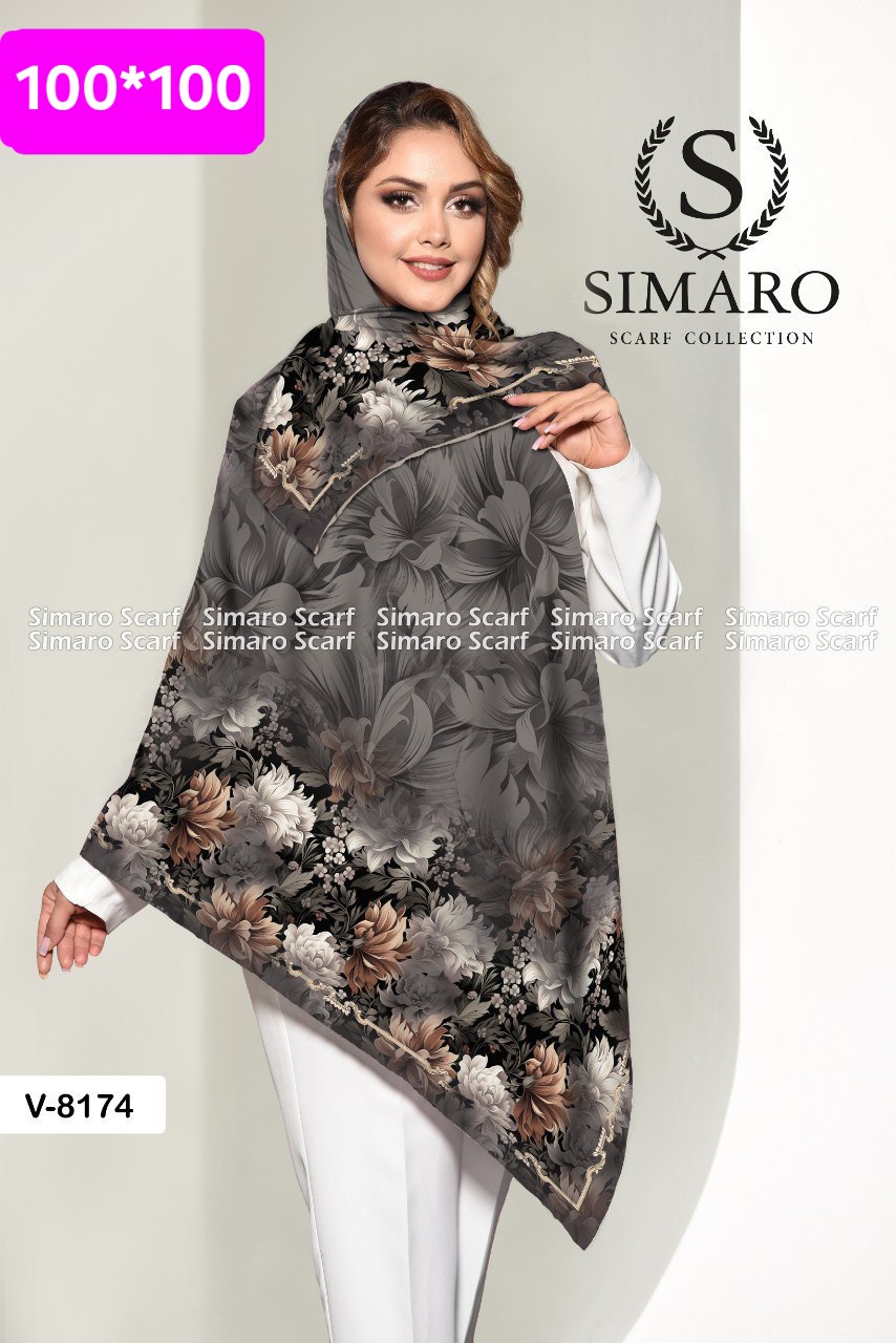 روسری حریر کرپ 